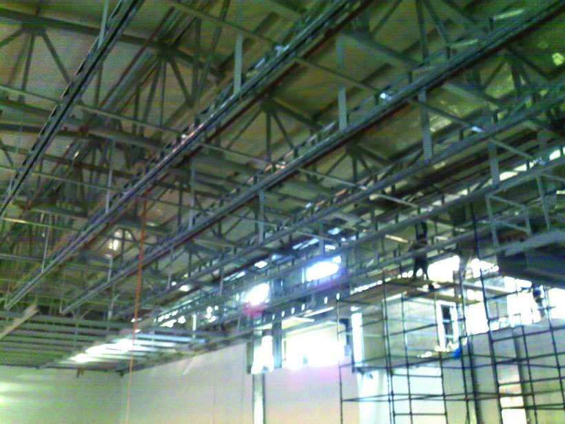 Indoor basketball court