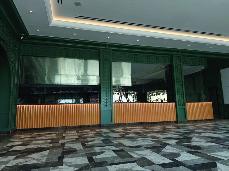 Marble office lounge